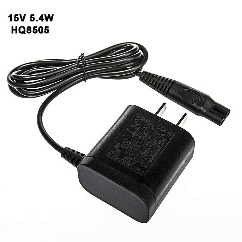 2pcs HQ8505 15V 5.4W Shaver Adapter Charger for PHILIPS HQ8500 HQ6070 HQ6075 HQ6090 PT860 AT890,US P