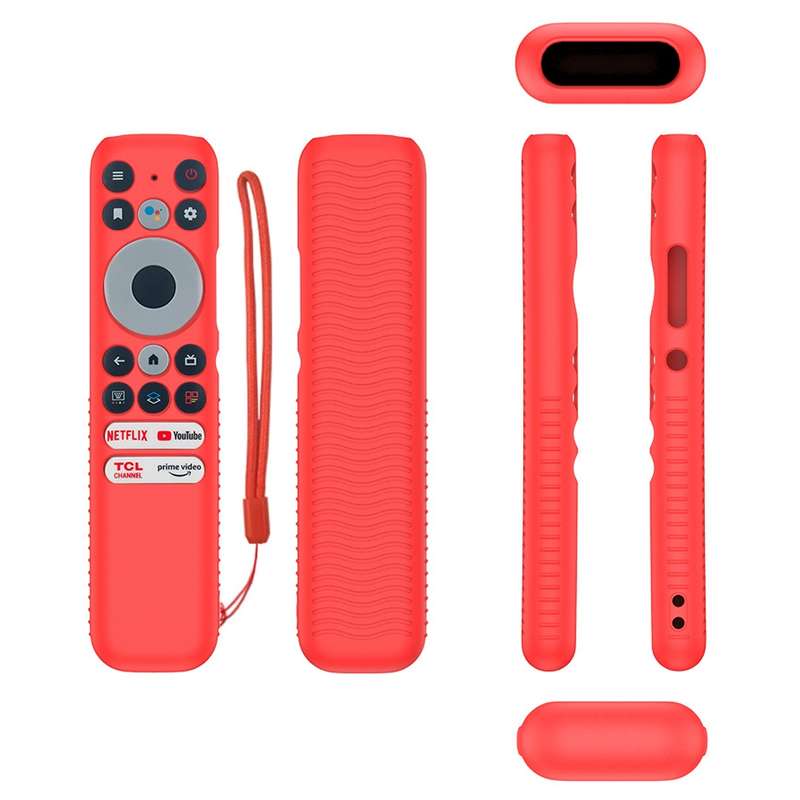For TCL RC902N FMR1 Y47 TV Remote Control Anti-Drop Silicone Case(Blue)