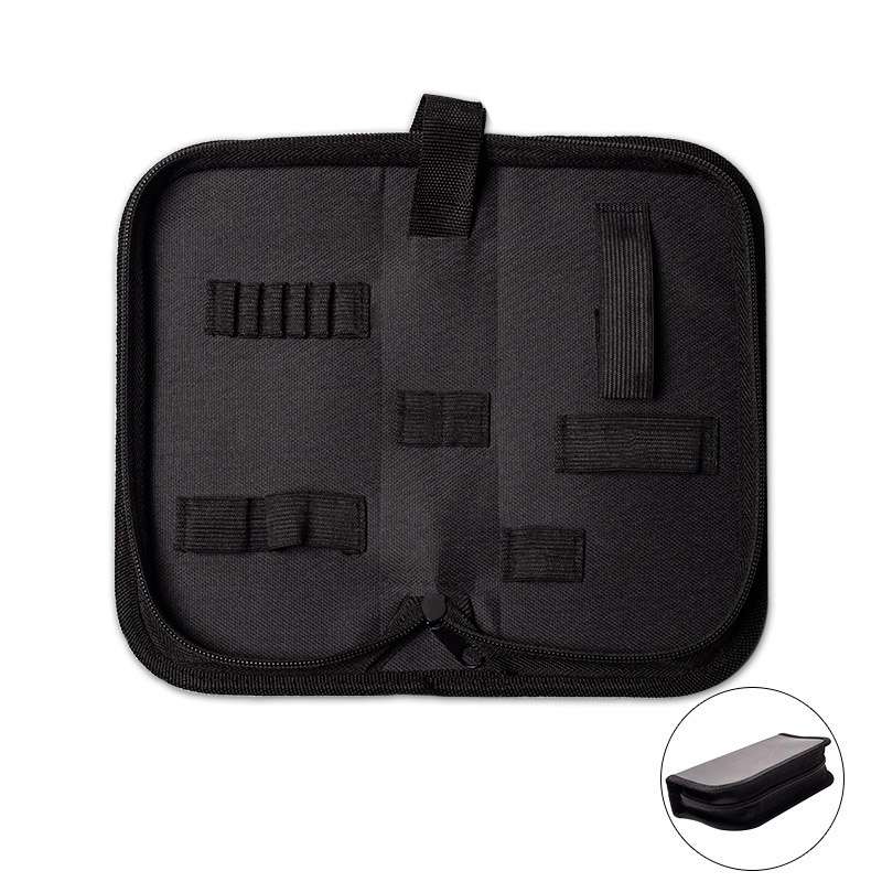 Zipper Storage Package Portable Multi-Function Tool Storage Bag, Style: B Leather+Canvas