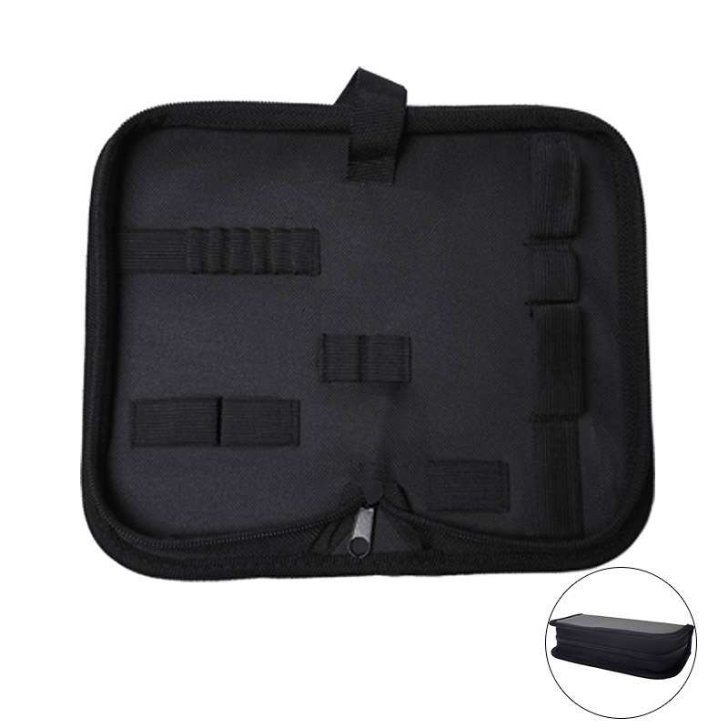 Zipper Storage Package Portable Multi-Function Tool Storage Bag, Style: F Leather+Canvas