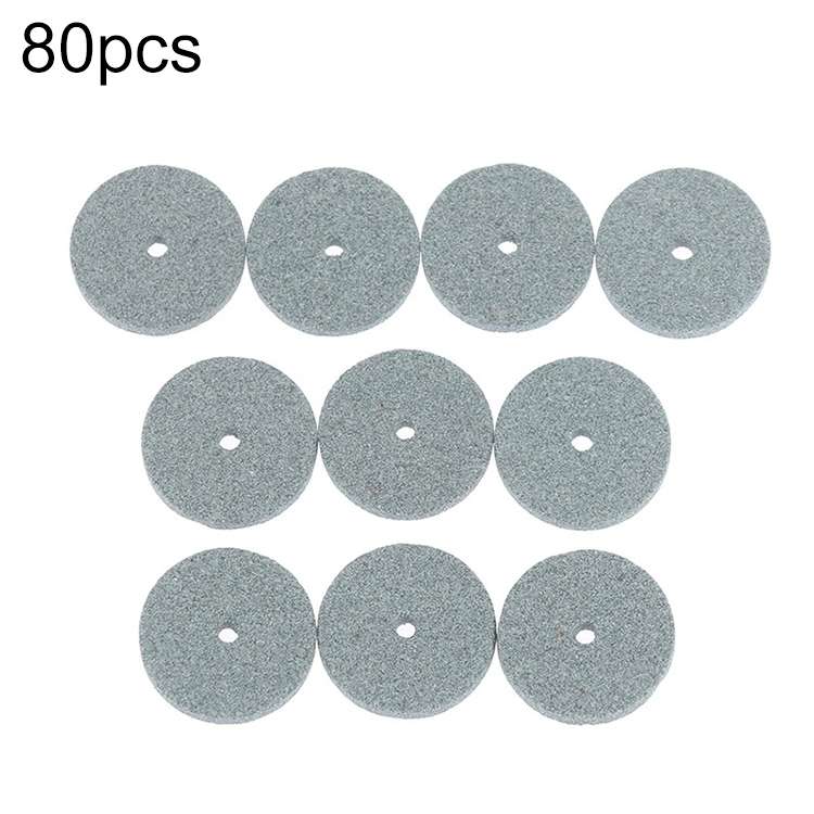 80pcs Small Grinding Wheel Sanding Blade Mini Sanding Machine Accessories, Color: Green