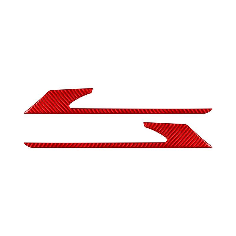 For 2019-2024 BMW 8 Series G14 Left and Right Drive 2pcs /Set Rear Fog Light Eyebrow Sticker(Red)