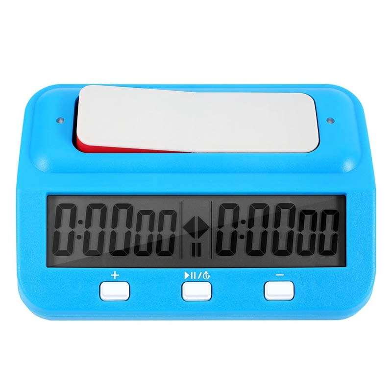 HQT101 Plastic Chess Clock Go Chess Timer(Red Wine)