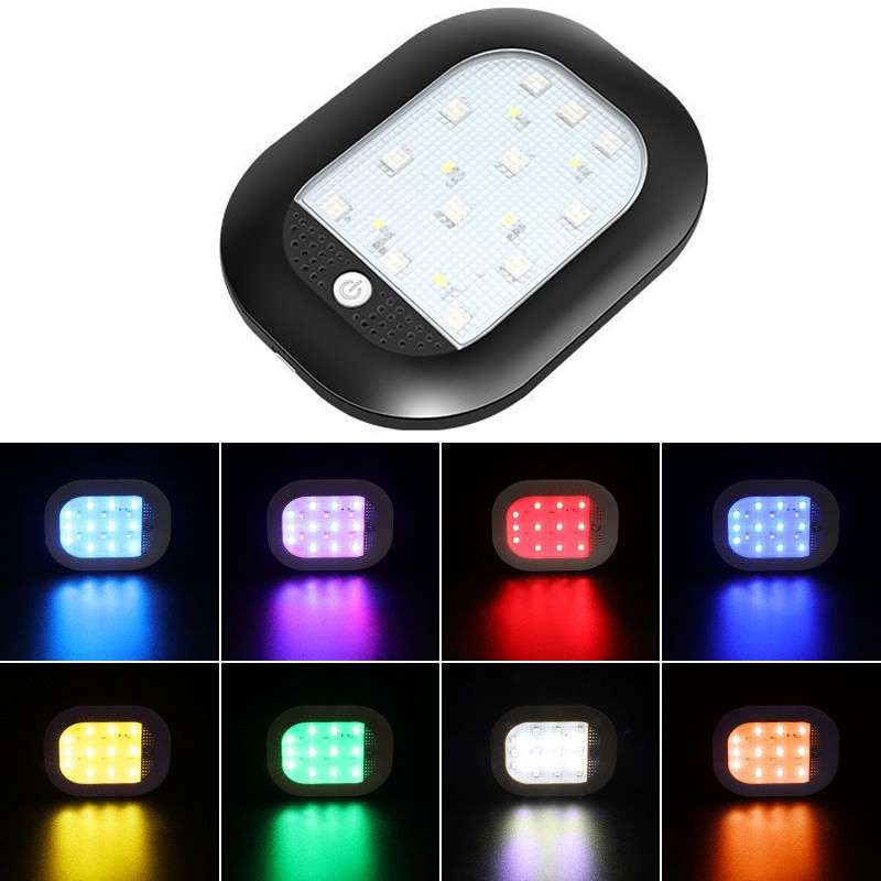 Car Colorful Strong Magnetic LED Lighting Reading Lights(Black)