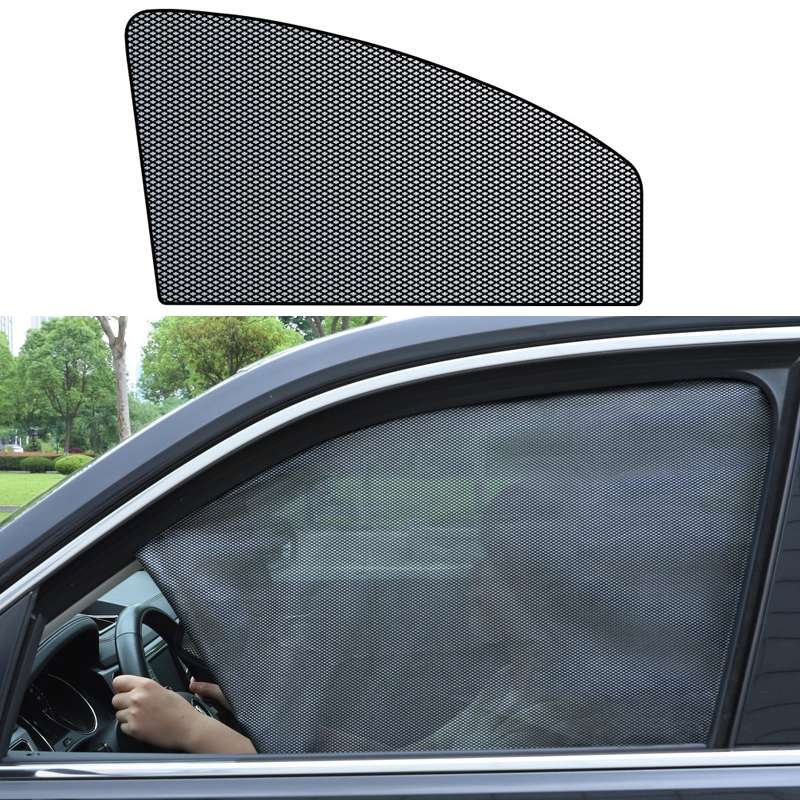 Car Sunshade Magnetic Iron Reflective Mesh Gauze Sunscreen Heat Insulation Sunshade Baffle(Rear Wind