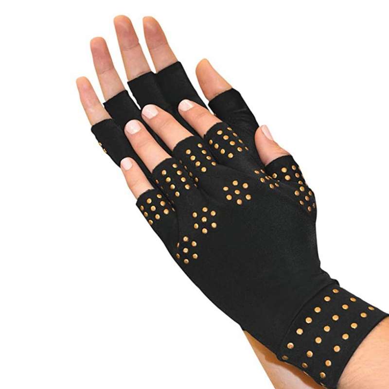 Dispensing Half Finger Non-slip Pressure Gloves Joint Training Sports Gloves, Free Size(Skin Color B