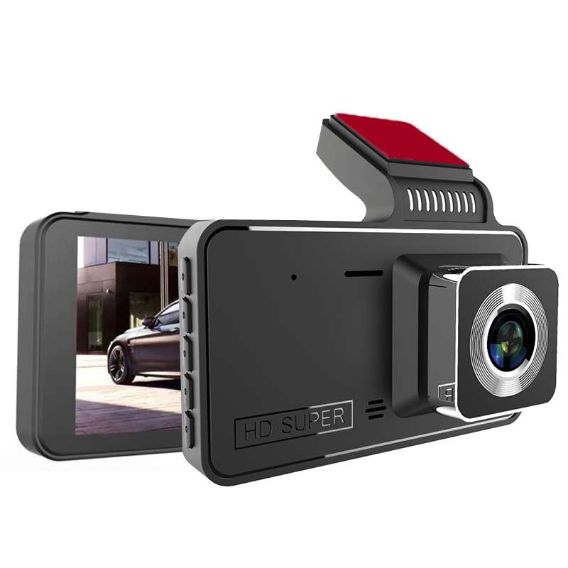 XH-V2 4 Inches Driving Recorder HD Night Vision Free Installation Dash Camera, Style: Button Model(D