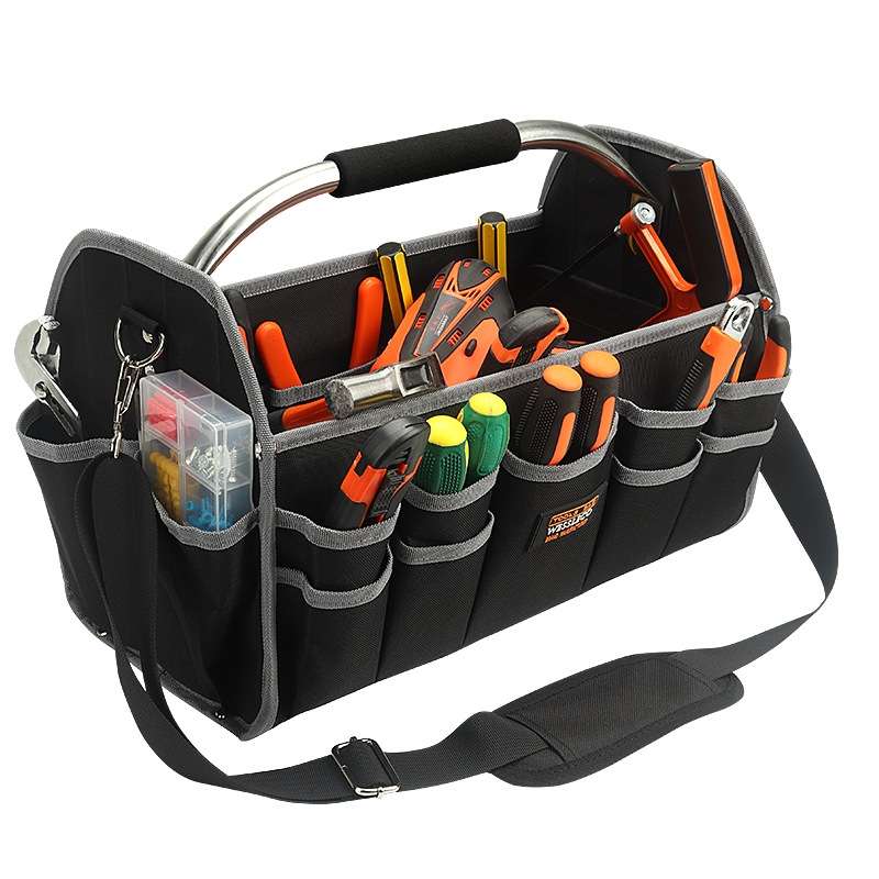 WESSLECO Thickened Oxford Cloth Portable Multifunctional Repair Tool Kit(Black)