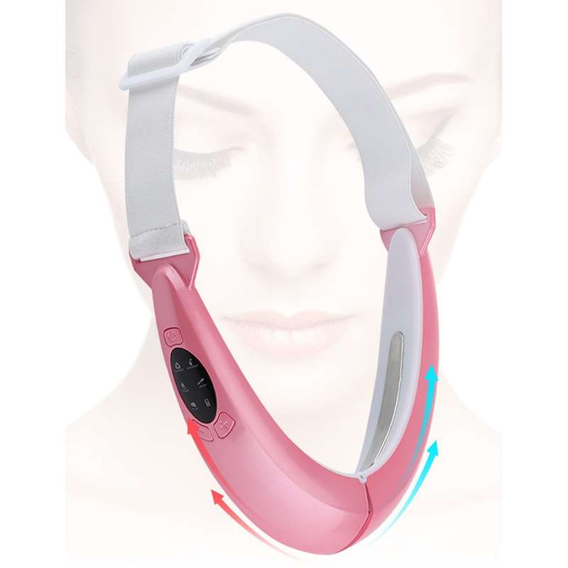 106892 EMS Microcurrent Red and Blue Light Massage Face-Lifting Instrument(White)