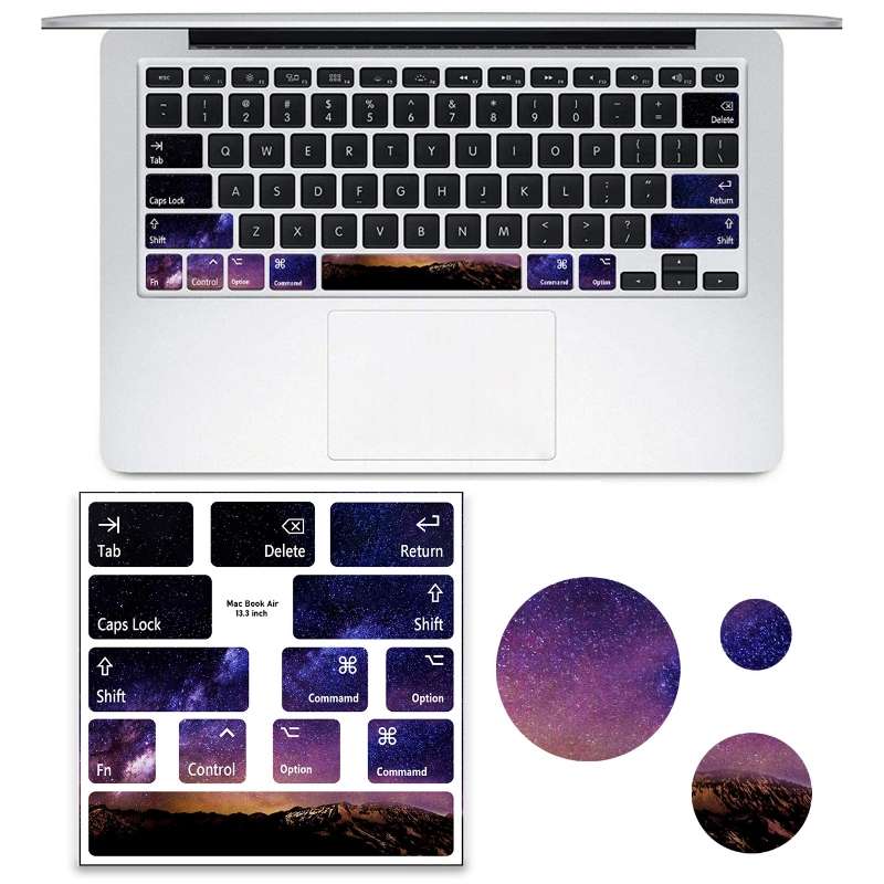 for Macbook Air 13.3 inch 5pcs Laptop Keyboard PVC Sticker(Astronaut)