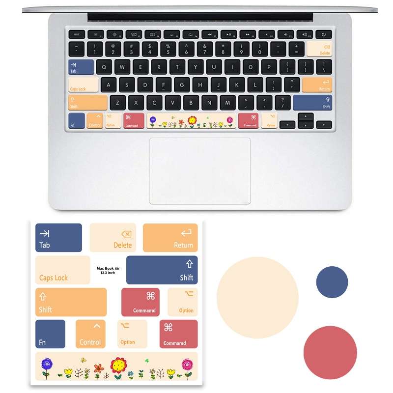 for Macbook Air 13.3 inch 5pcs Laptop Keyboard PVC Sticker(Astronaut)