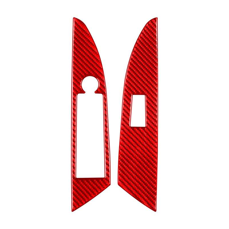 For 2019-2024 BMW 8 Series G14 2pcs /Set Left-hand Drive Glass Lift Convertible Stickers(Red)