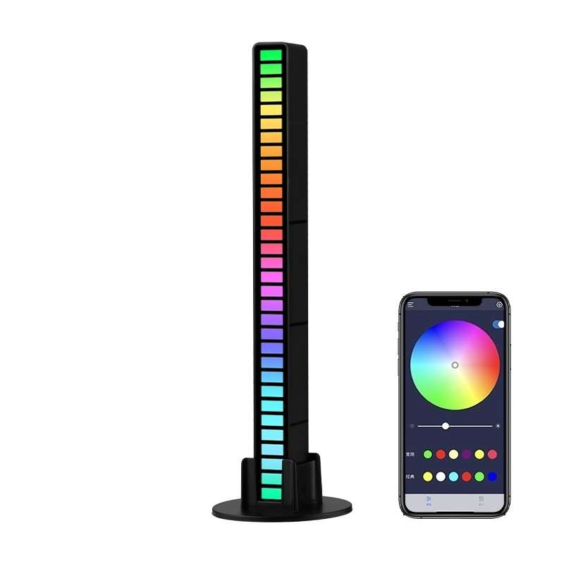 RGB Sound-controlled Rhythmic Response Lights Music Ambient LED Pick-up Lights Charging(Upgrade+APP