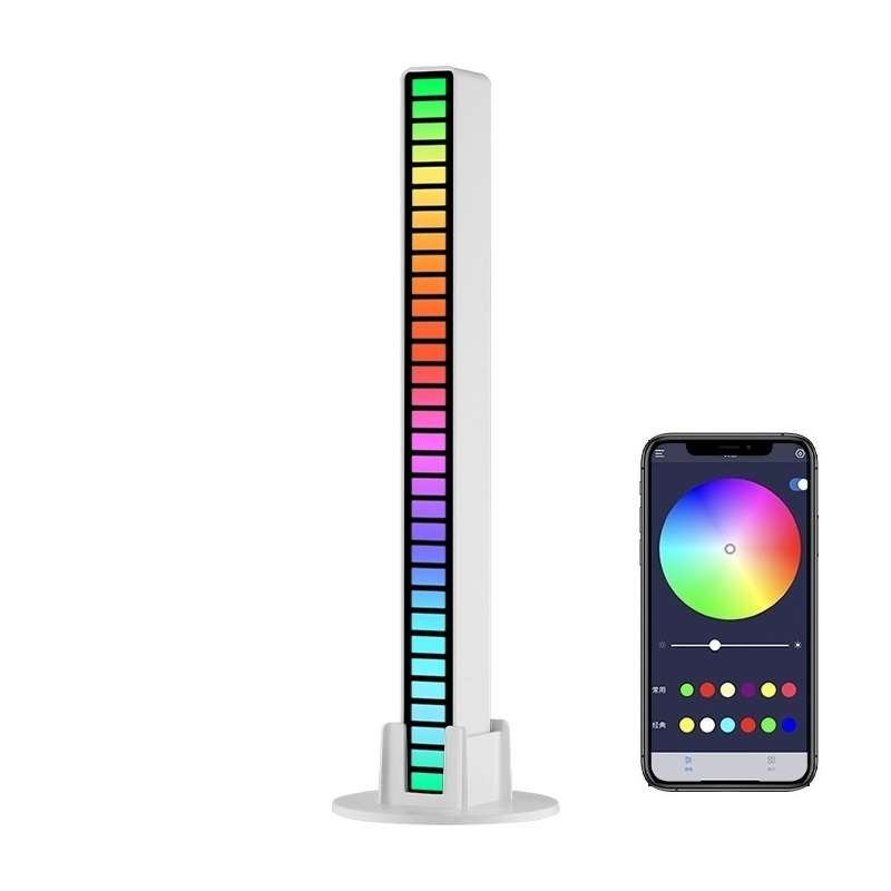 RGB Sound-controlled Rhythmic Response Lights Music Ambient LED Pick-up Lights Charging(Upgrade+APP