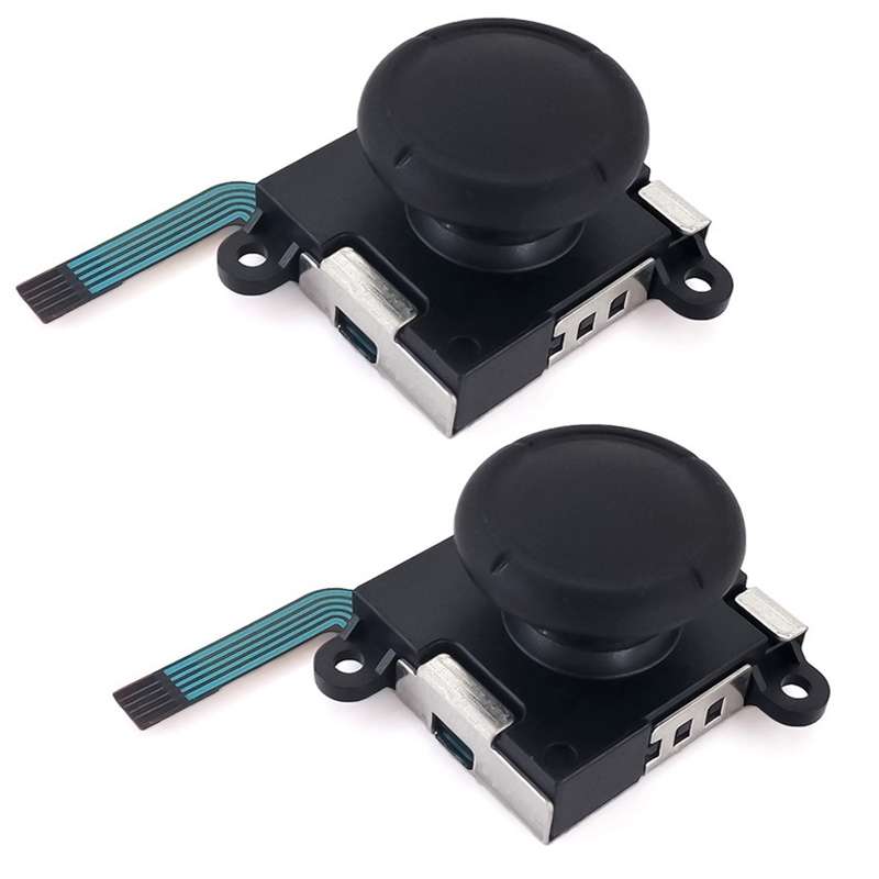 For Nintendo Switch 2pcs Game Console 3D Left Right Interoperability Rocker Remote Sensing Joystick(