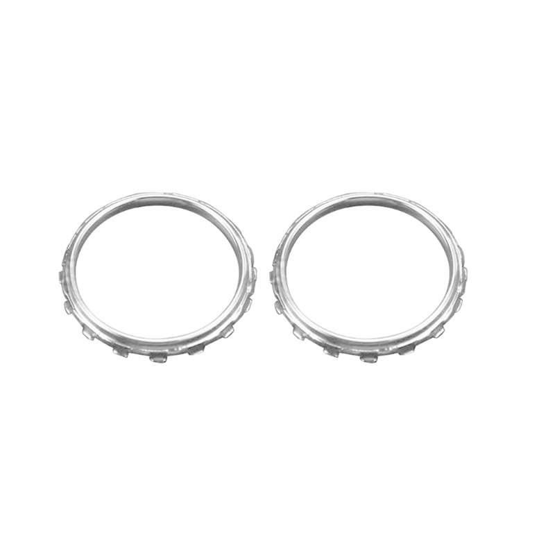 For Xbox One Elite 1pair 3D Replacement Ring Handle Accessories, Color: Silver Plating