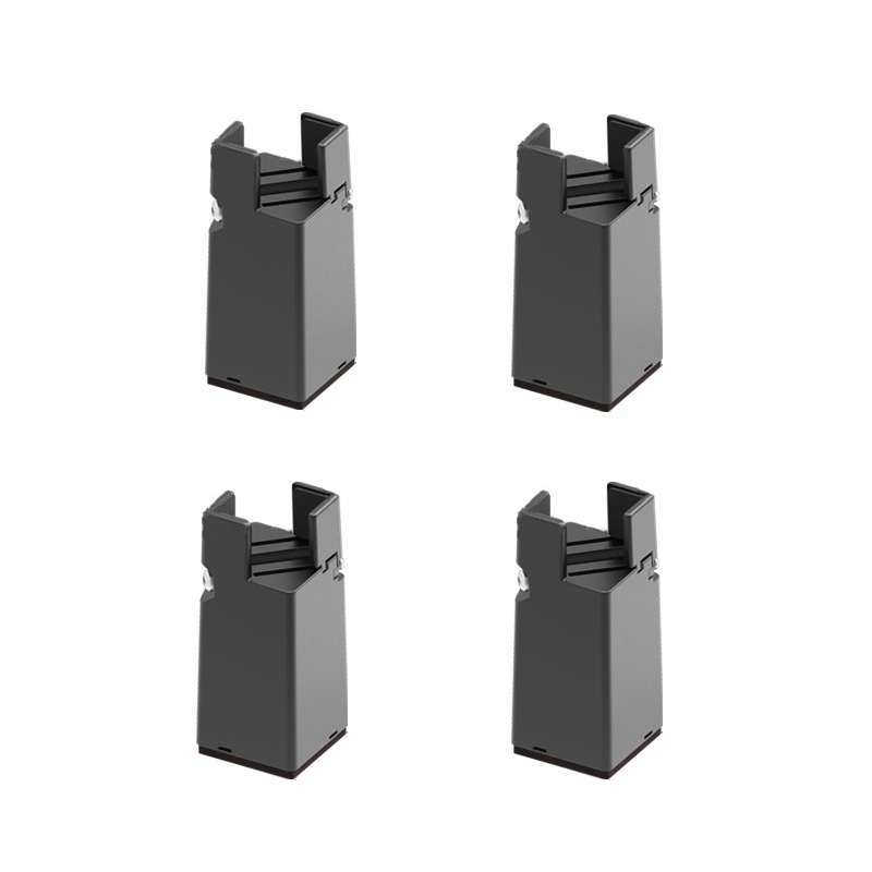 4pcs/set Adjustable Furniture Heightening Feet Pad, Size: 75mm High(Brown Clip Chair Foot For 22-42m