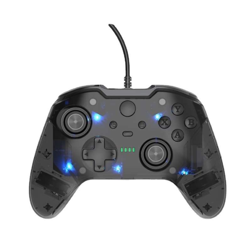 For Microsoft XBOX One / PC XO300 RGB Luminous Wired Gamepad(Transparent)