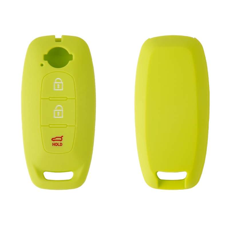 For 2023 Nissan Altima 2pcs Three-Button Key Silicone Protective Case(White)