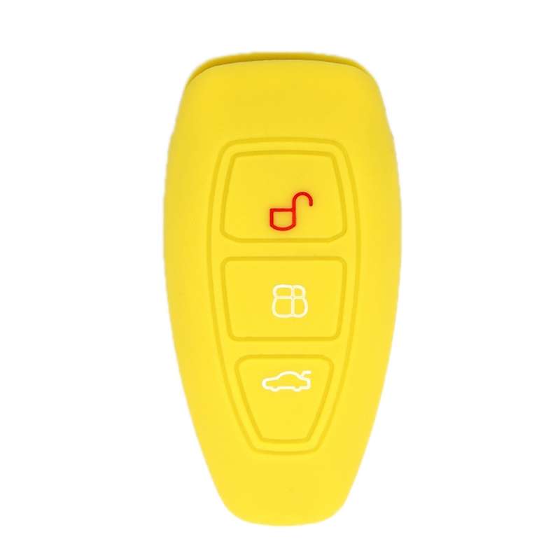 For Ford Focus/Mondeo 2pcs Folding Three-Button Key Protect Cover(New Green)