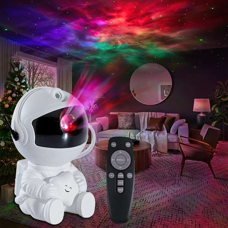 USB Astronaut Shape Colorful LED Laser Star Projection Light(Guitar)