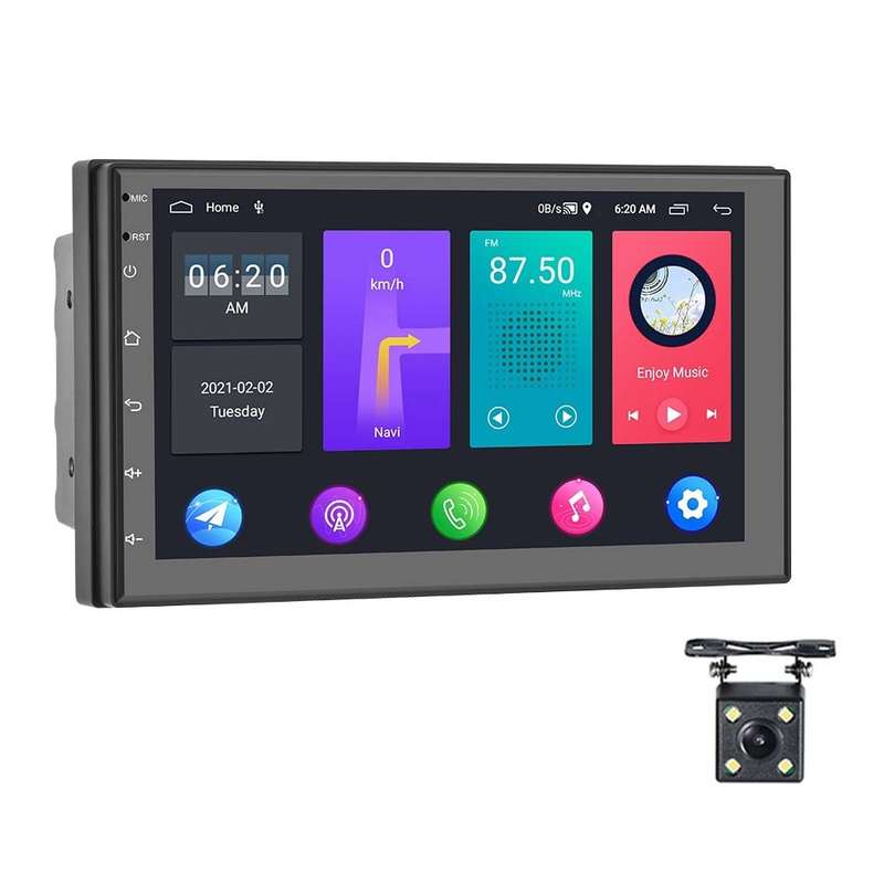 A2797 7 Inch Android WiFi 2+32G Central Control Large Screen Universal Car Navigation Reversing Vide