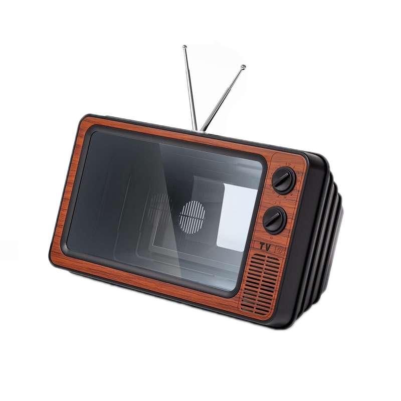 Retro TV Mobile Phone Screen Video Amplifier Mobile Phone Holder(Gray)