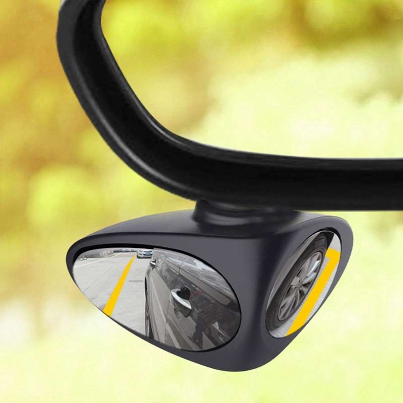 2 in 1 Car Blind Spot Mirror Reversing Parking Wide Angle Mirror 360 Degree Rotation Adjustable Conv
