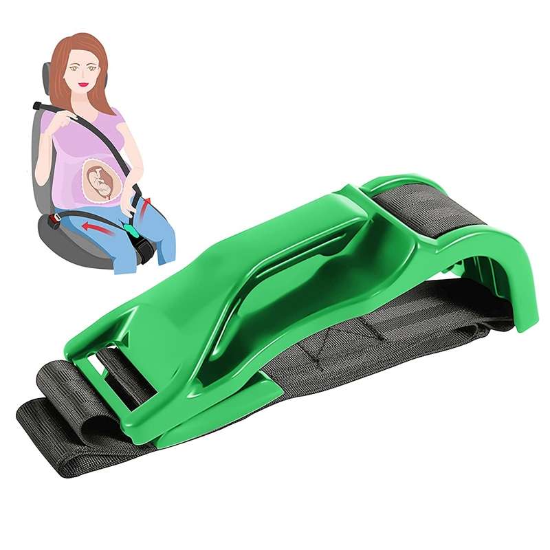 Pregnant Car Seat Belt Anti Stranglehold Belly Protection Fetal Regulator(Green)