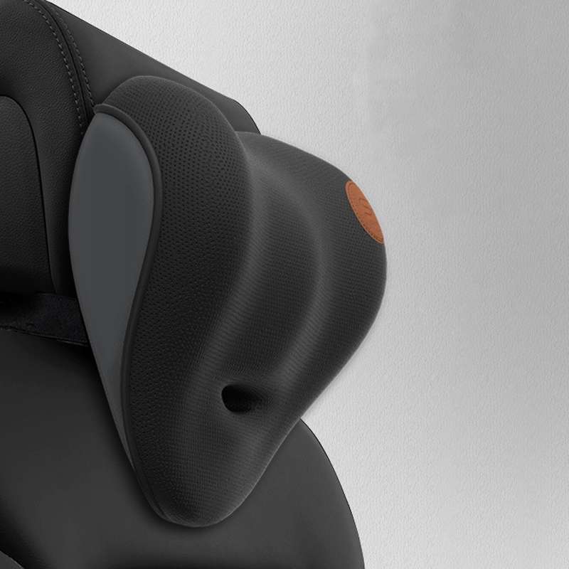 SR-21 Car Lumbar Cushion Headrest Seat Memory Foam Accessories, Style: Ordinary Headrest (Black)