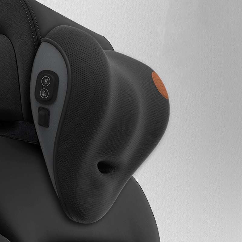 SR-21 Car Lumbar Cushion Headrest Seat Memory Foam Accessories, Style: Massage Headrest (Black)