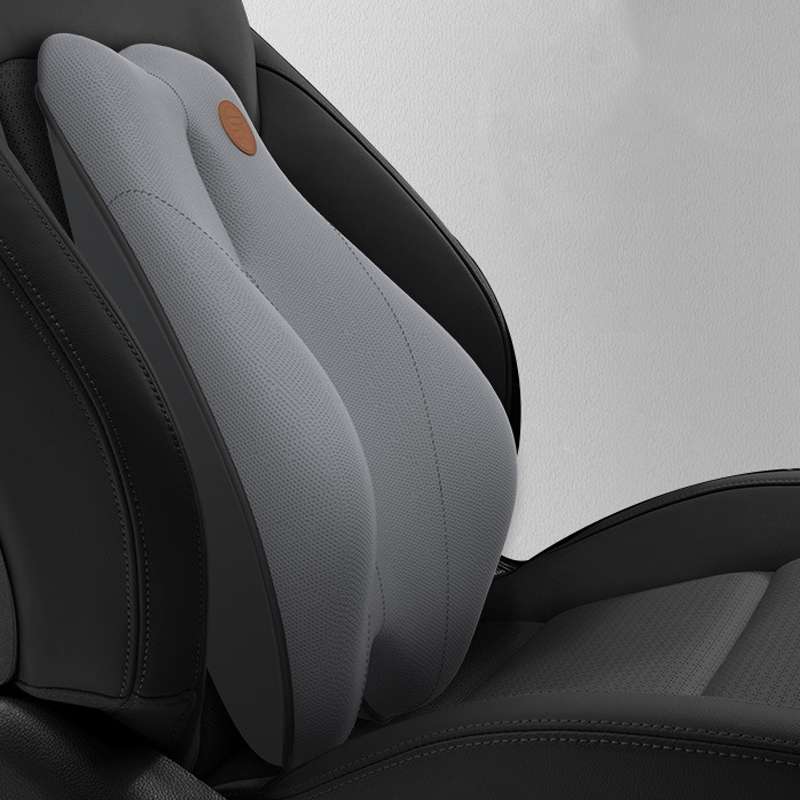 SR-21 Car Lumbar Cushion Headrest Seat Memory Foam Accessories, Style: Ordinary Lumbar Support (Gray