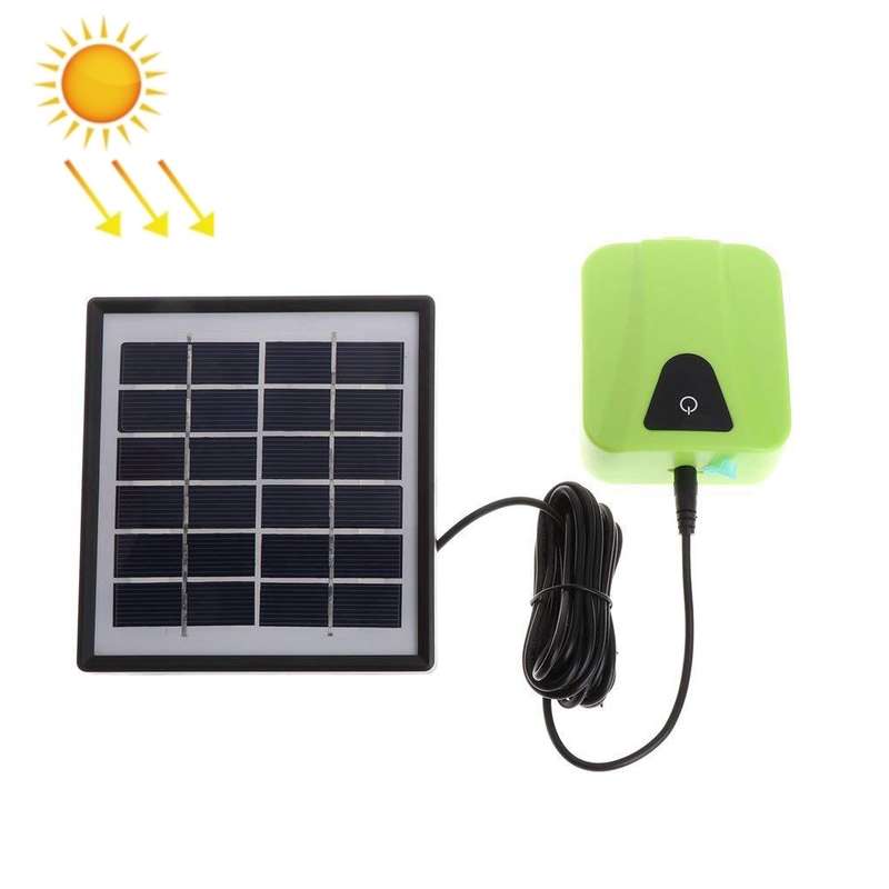 AP003 AC/DC Dual-use Aquarium Oxygen Pump Outdoor Solar Oxygen Pump for Fishing(Sky Blue)