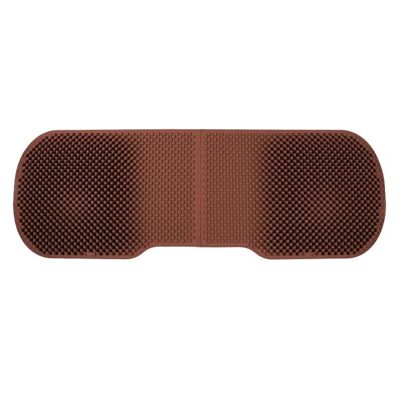 Silicone Car Seat Cushion Summer Breathable Cool Pad, Color: Rear Cushion Coffee