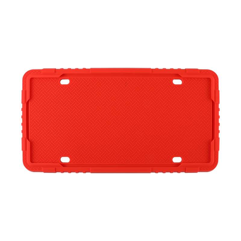 For North American Models Silicone License Plate Frame, Specification: 1pcs Red