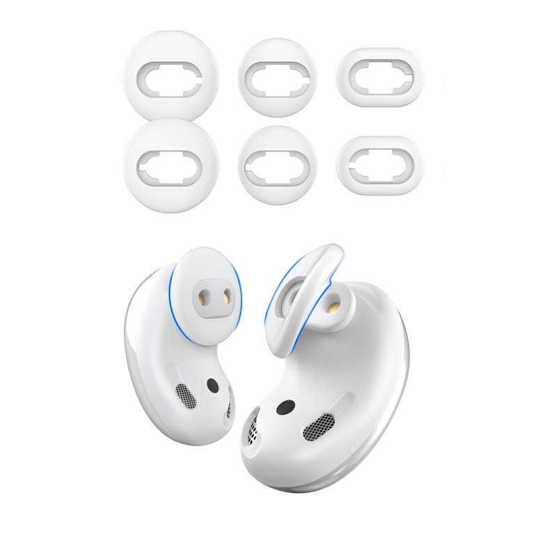 For Samsung Galaxy Buds Live AhaStyle PT132 S+M+L Silicone Earbud(Black)