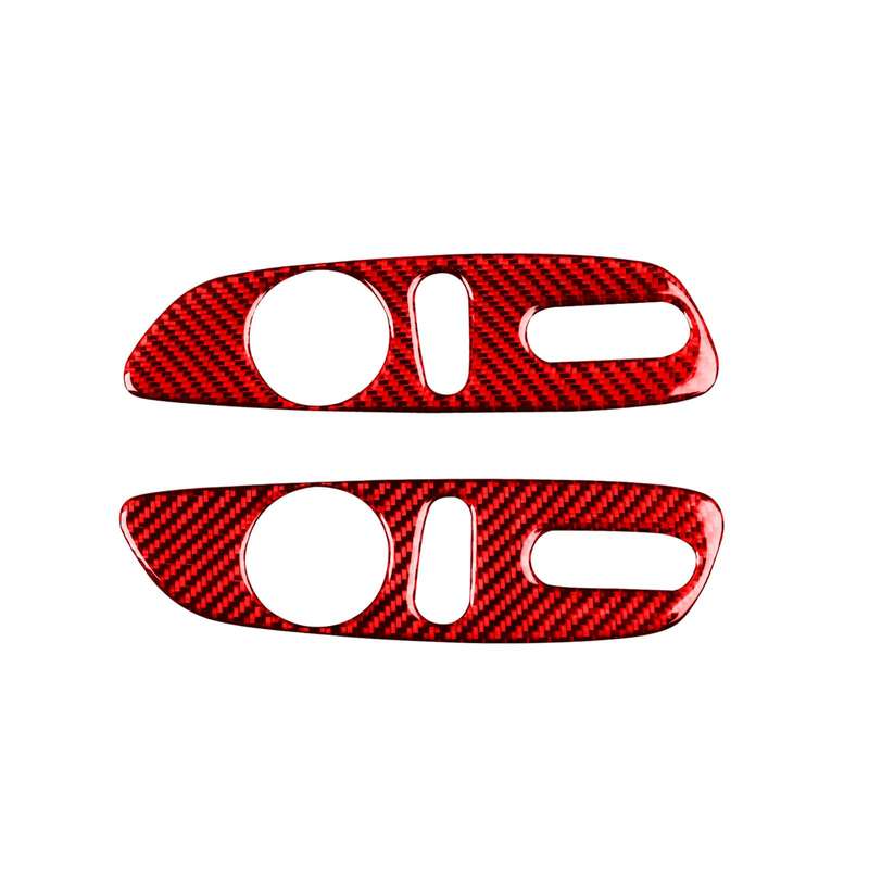 For Chevrolet Malibu 2016-2024 2pcs /Set Left-hand Drive Seat Adjustment Button Sticker(Red)