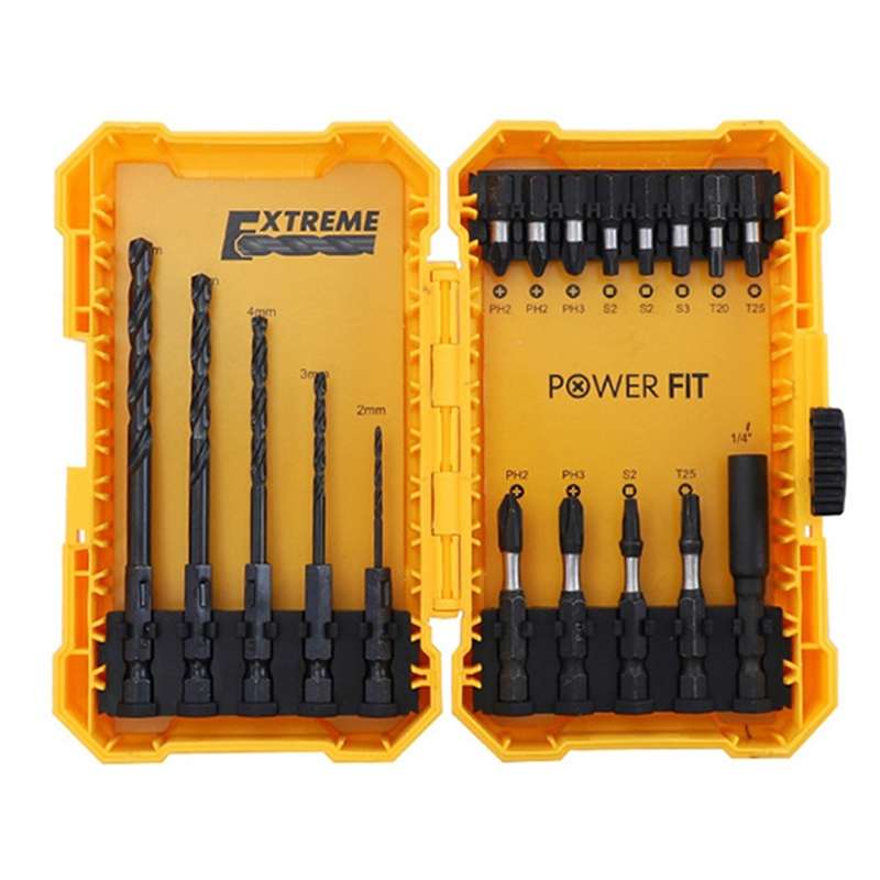 18 In 1 Alloy Drill Bit Impact Bit Set Decoration Electrician Tools