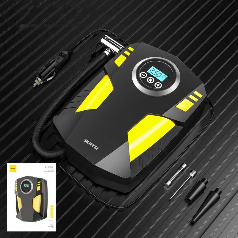 SUITU ST-5002 DC 12V Car Air Compressor Tire Inflator 150 PSI Auto Air Pump Digital Display Model