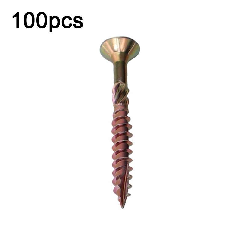 RUITOOL T25 100pcs Woodworking Screws Torx Self Tapping Screws 4.5 x 45mm