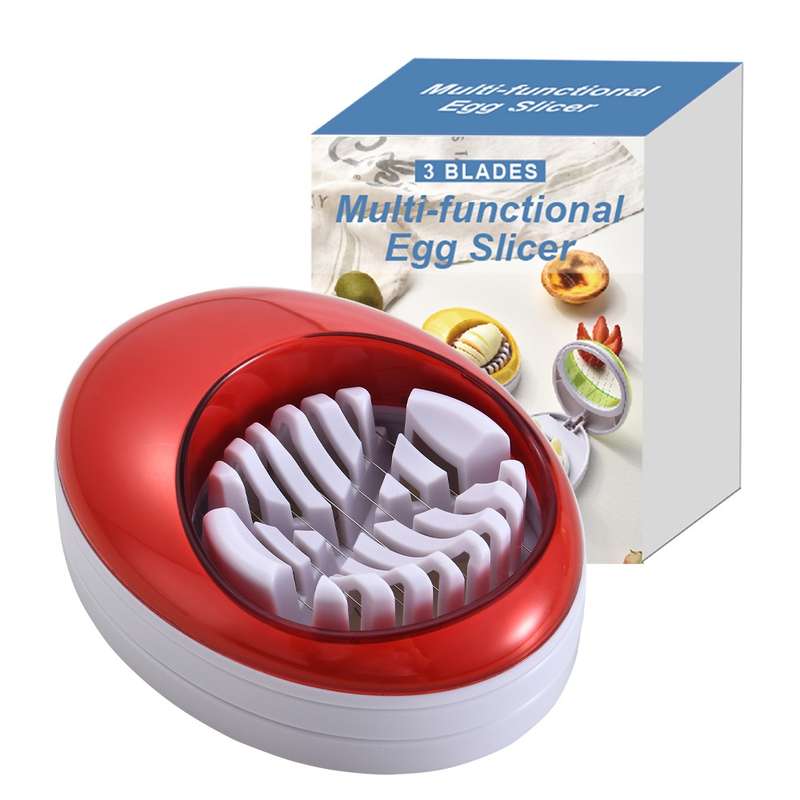 3-in-1 Kitchen Egg Slicer for Strawberry, Mushroom, Bananas , and Other Soft Fruit(Green)