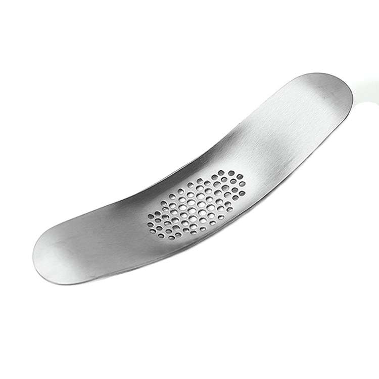 430 Stainless Steel Boat Shaped Garlic Grinder Manual Garlic Press Tools Kitchen Gadgets(Style 1)