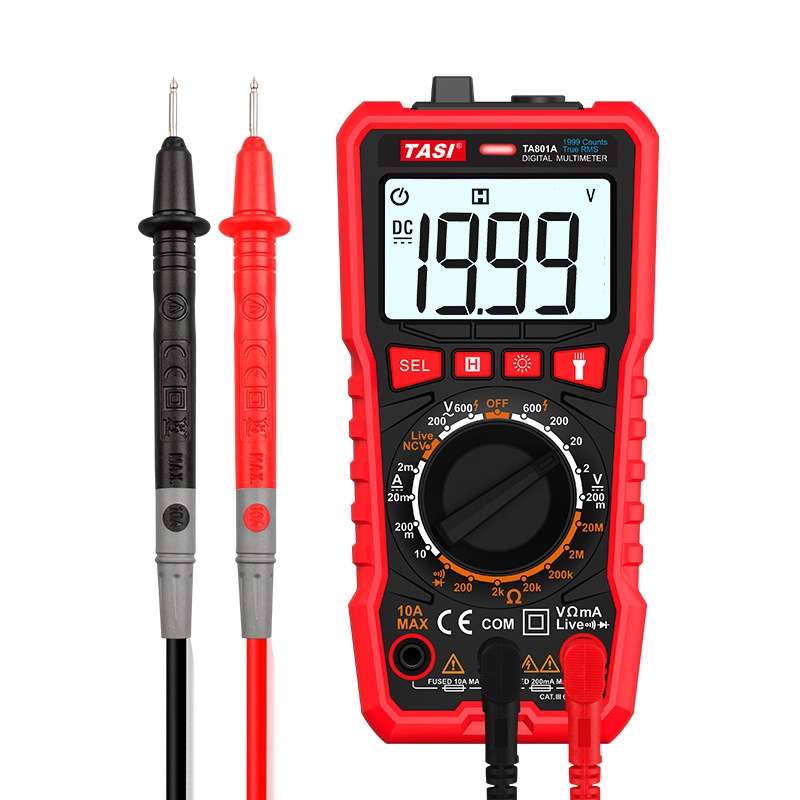 TASI TA801A Digital Multimeter Fully Automatic Multifunctional Digital Current Meter(Manual Model, W