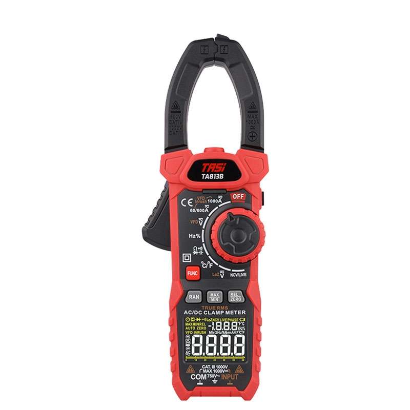 TASI TA813B Clamp Meter High Accuracy AC DC Voltage Ammeter