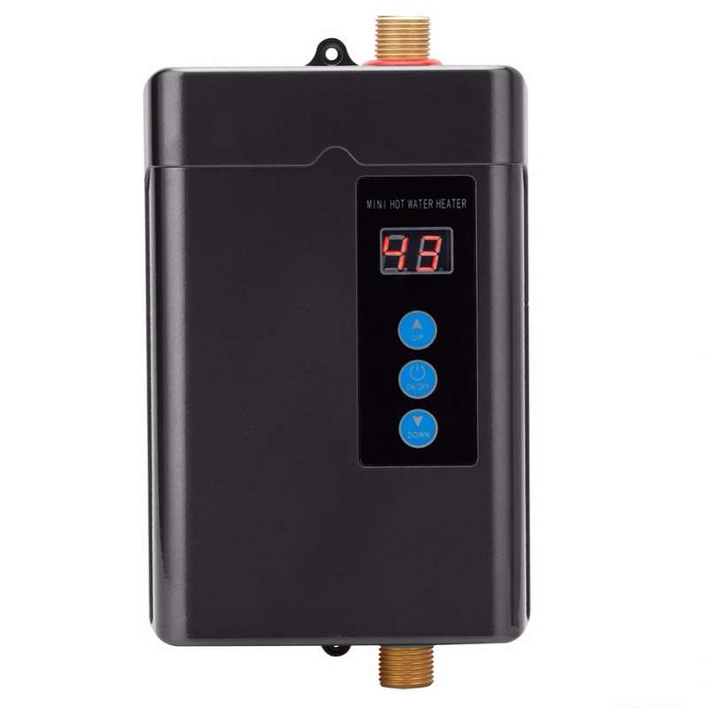 AU Plug 4000W Electric Water Heater With Remote Control Adjustable Temperate(White)