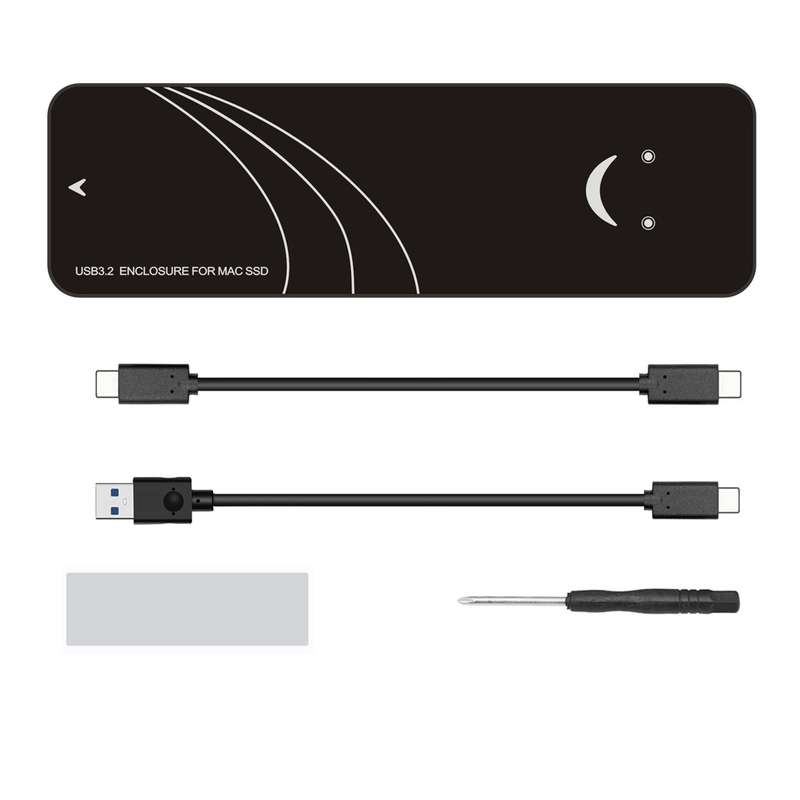 USB3.2 To MAC SSD Enclosure Adapter For Macbook Air Pro 2013-2017 Hard Disk, Spec: 20Gbps C-C Cable