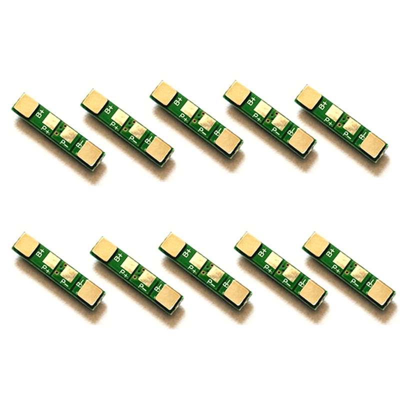 10pcs 3.7V Lithium Battery Protection Board Polymer Overcharge and Overdischarge Protection Board(As