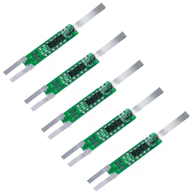 5pcs 7.4V Plus Nickel Long Strip Lithium Battery Protection Board 6A Overcurrent Battery Protection