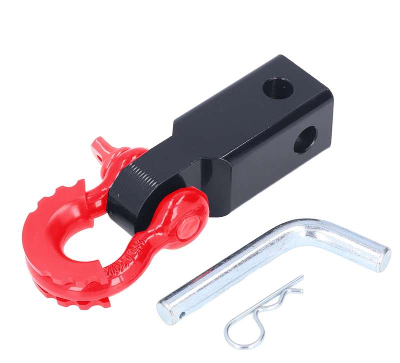 Solid Trailer Arm Off-Road Vehicle Rear Bumper Modified Traction Connector, Color: Red