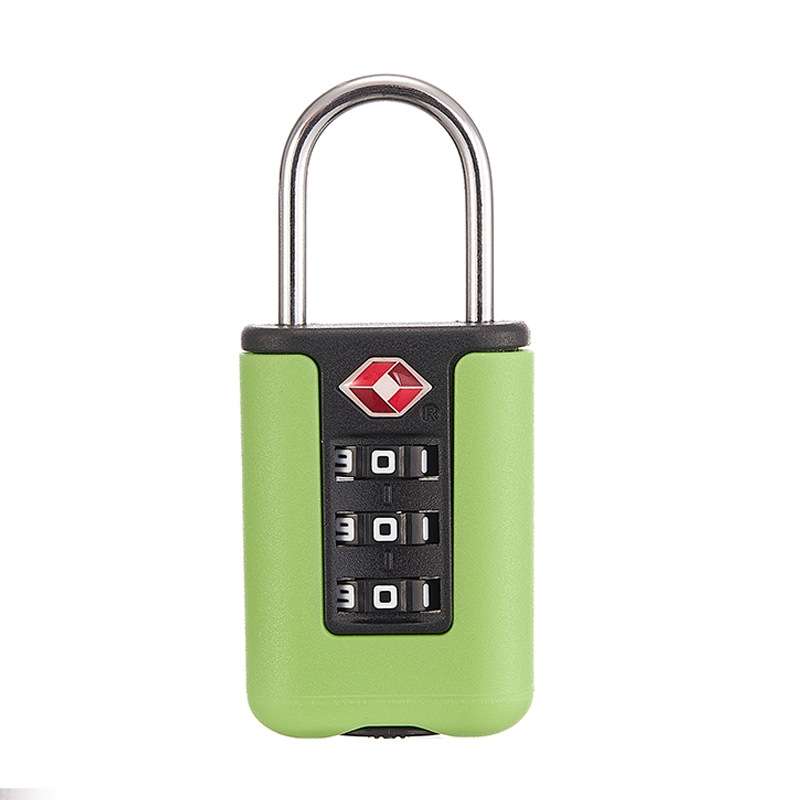 TSA Customs Code Lock Travel Luggage Lock Mini Contrast Color Design Combination Padlock(Purple Blue